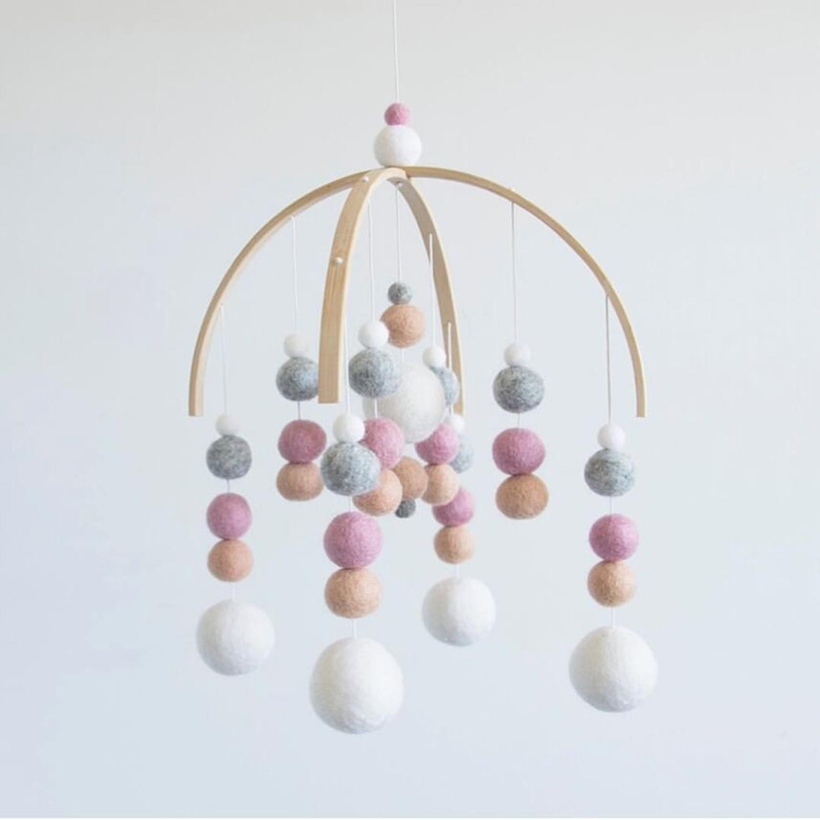 Baby Nursery Kit - Wooden Mobile Hanging Frame Kit for