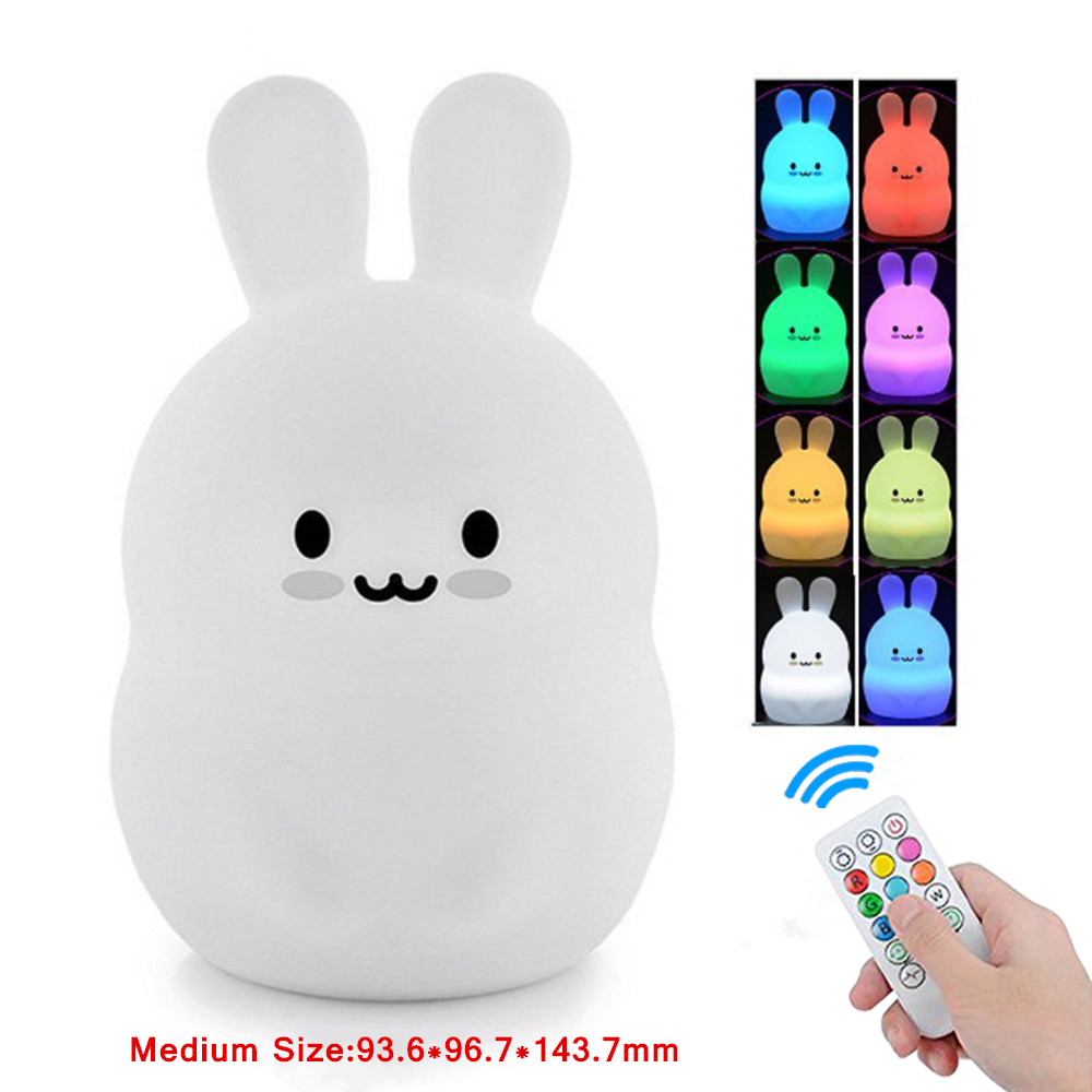 Baby Nursery Lamp - Touch Sensor Rabbit Night Light Remote