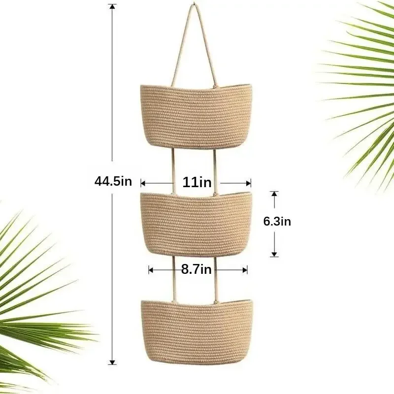 3-Tier Woven Cotton Hanging St - огляд і ціна Baby Nursery Hooks