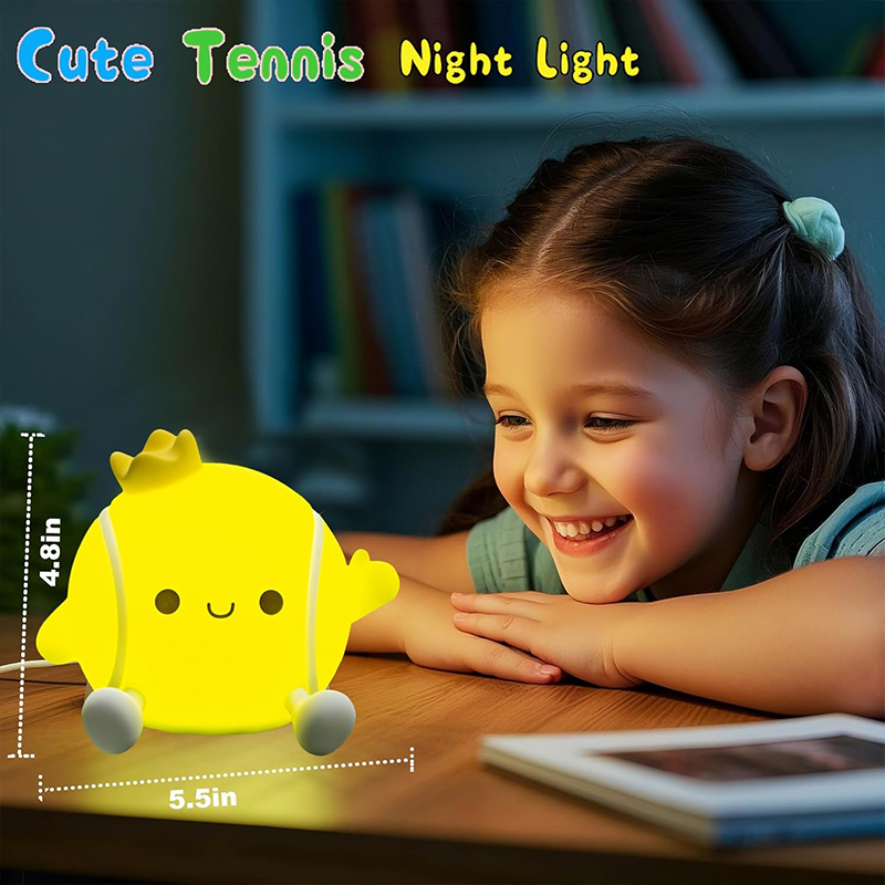 Cute Tennis Night Light Silico - огляд і ціна Baby Nursery Lamp