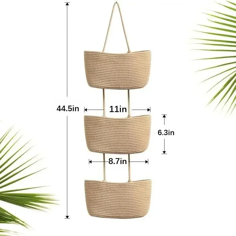 3-Tier Woven Cotton Hanging St - огляд і ціна Baby Nursery Hooks