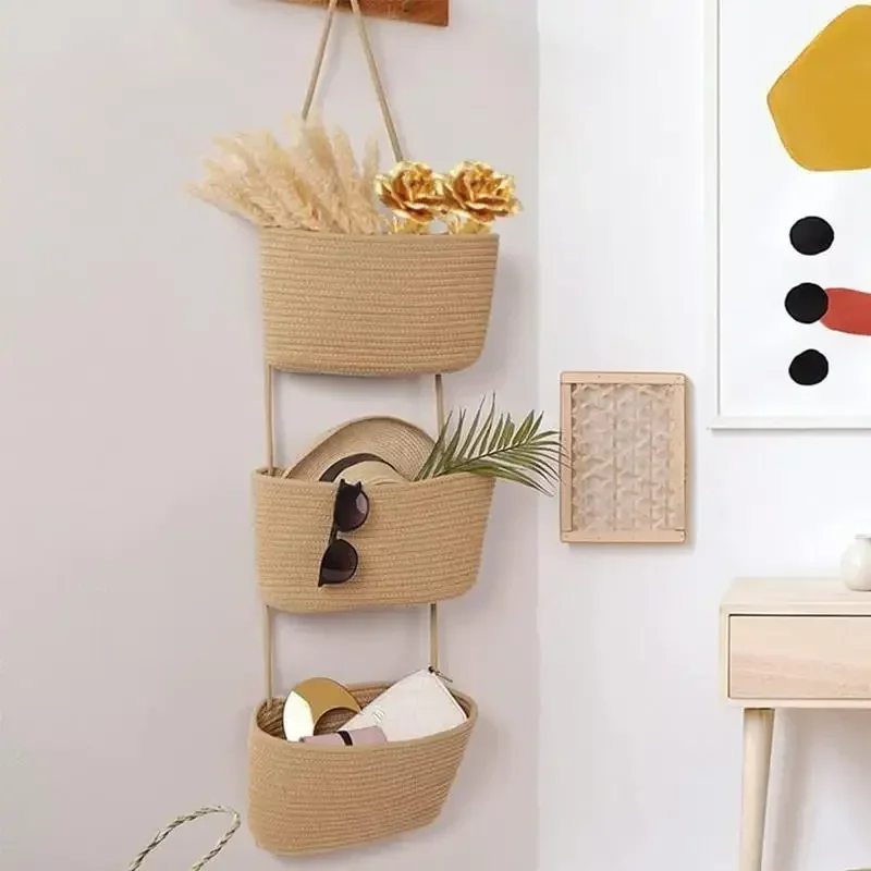 3-Tier Woven Cotton Hanging St - огляд і ціна Baby Nursery Hooks