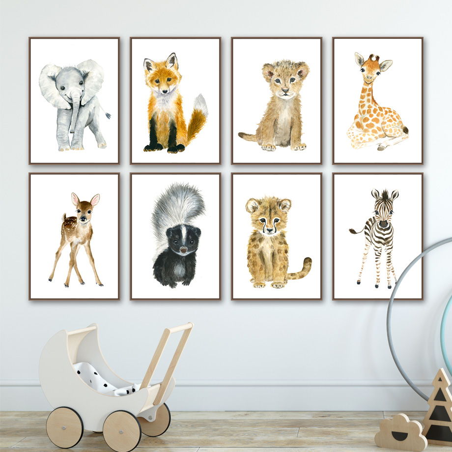 Elephant Fox Zebra Giraffe Leo - огляд і ціна Baby Zebra Nursery
