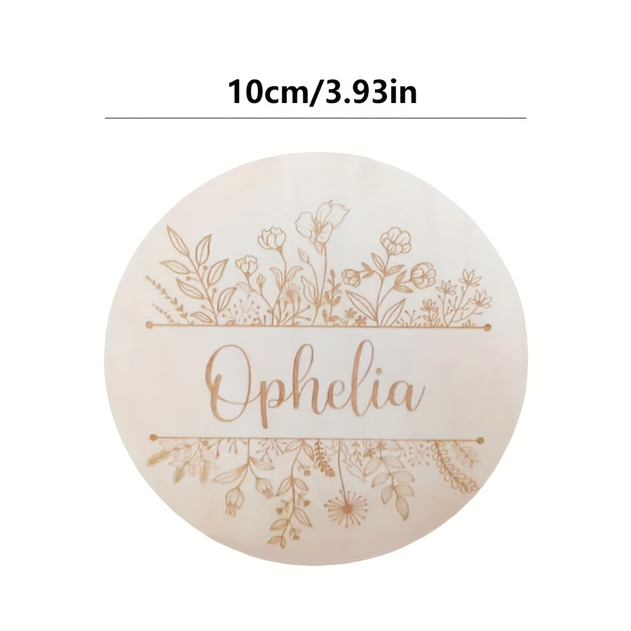 Personalized Floral Engraved N - огляд і ціна Baby Nursery Name Sign