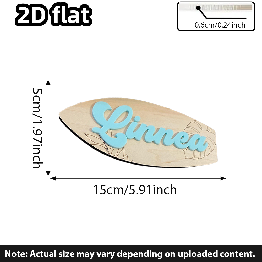 Surfboard Baby Name Signboard  - огляд і ціна Baby Nursery Wall