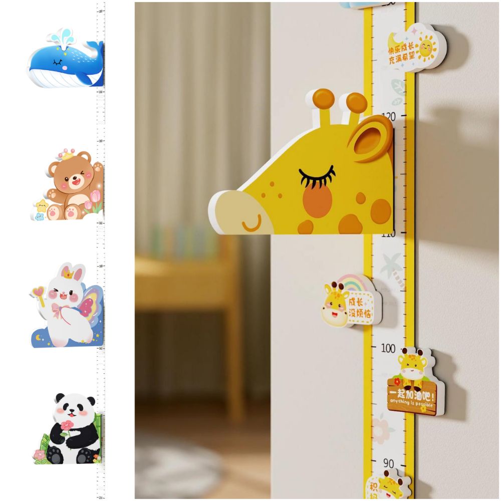 3D Cartoon Animal Children's H - огляд і ціна Growth Chart Ruler