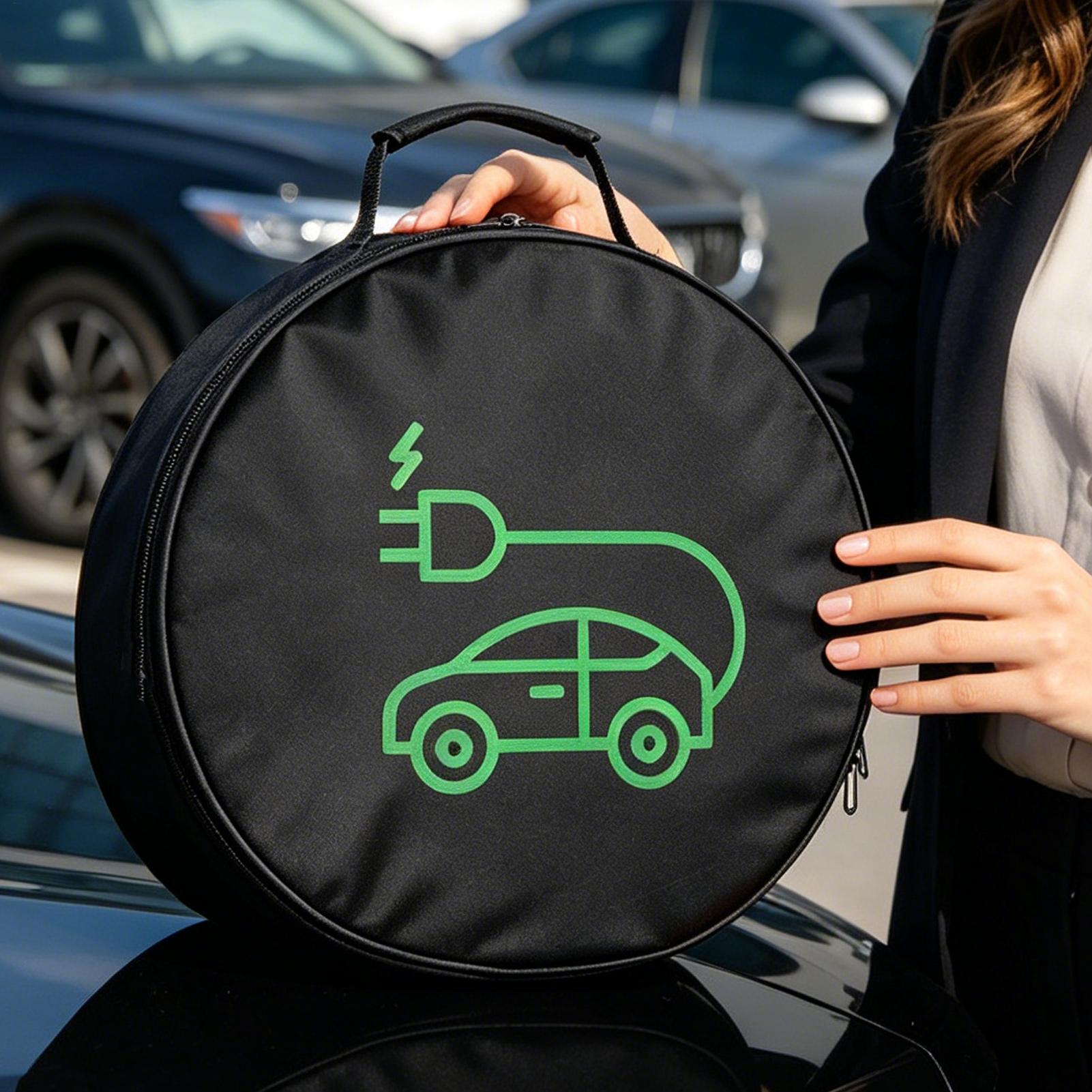 EV Charging Cable Storage Bag  - огляд і ціна Storage Basket Fabric