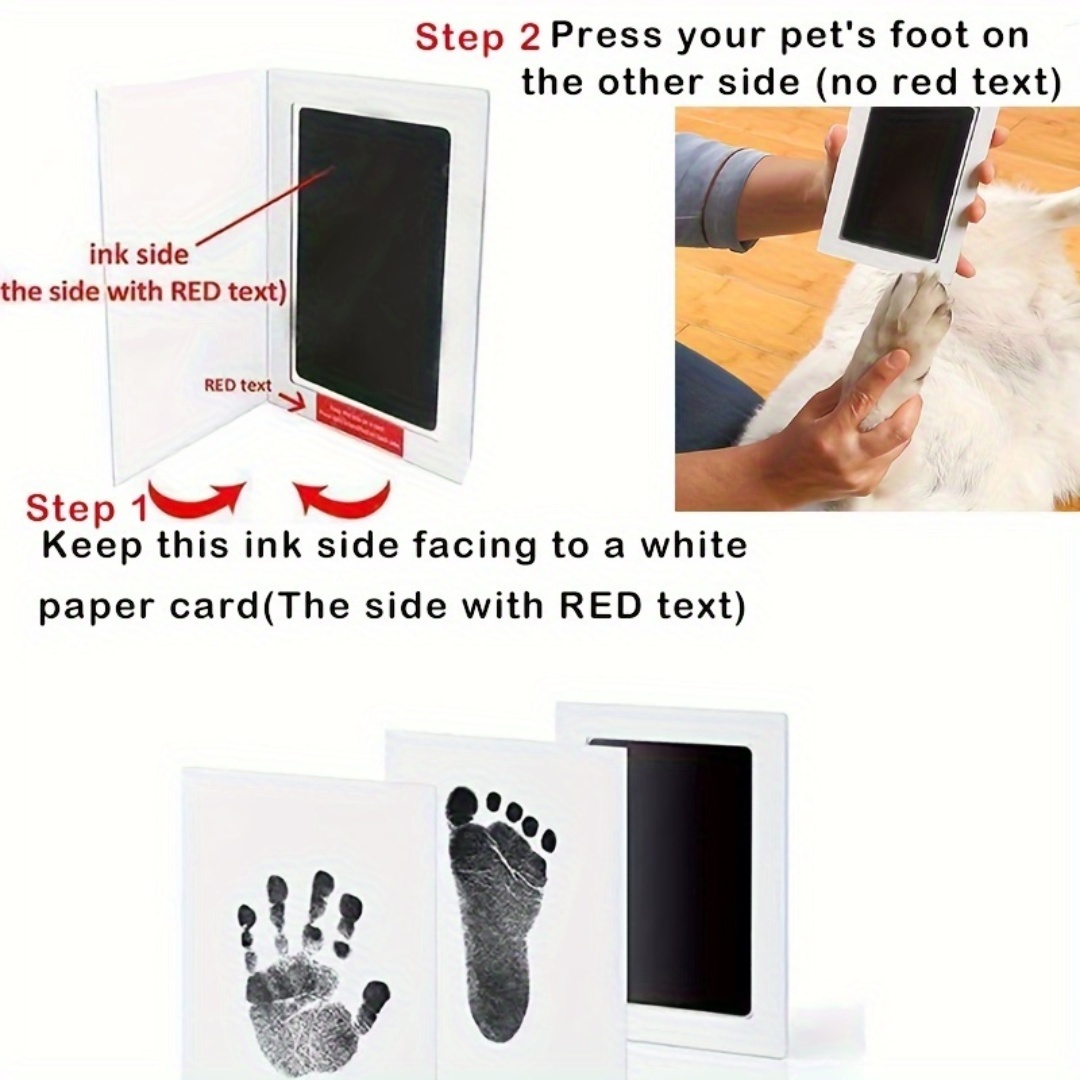 1/2 Set Pet Handprint Footprin - огляд і ціна Footprint Ink Kit