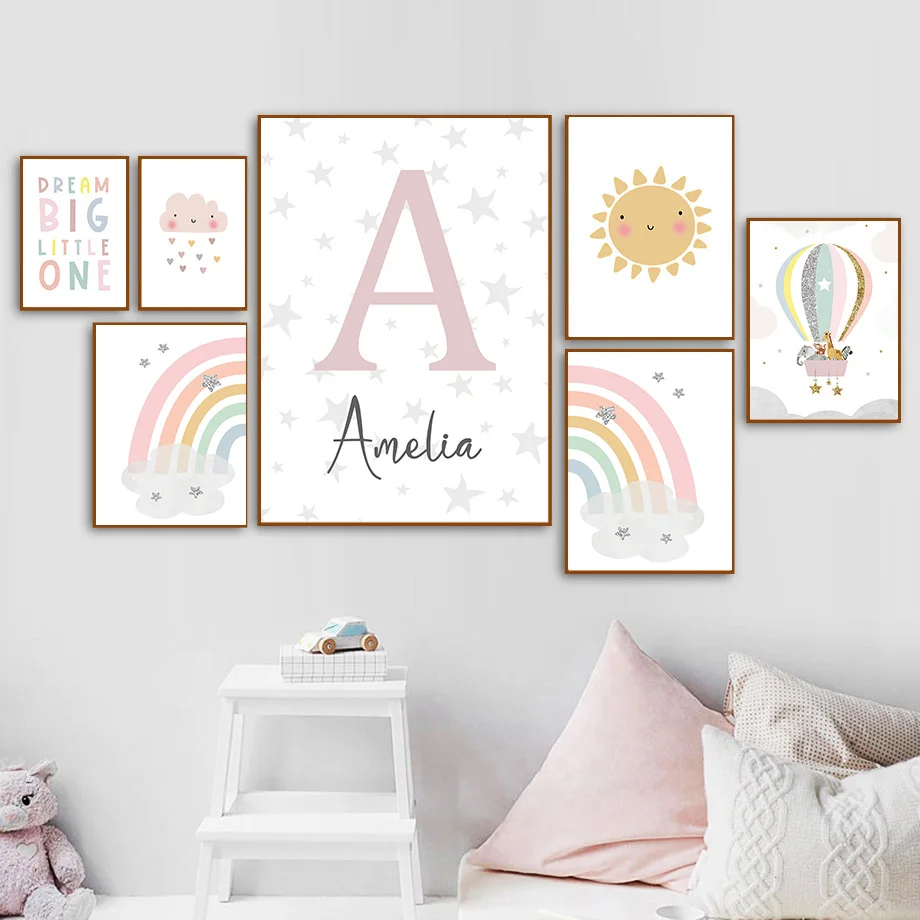 Giraffe Elephant Hot Balloon S - огляд і ціна Baby Nursery Posters