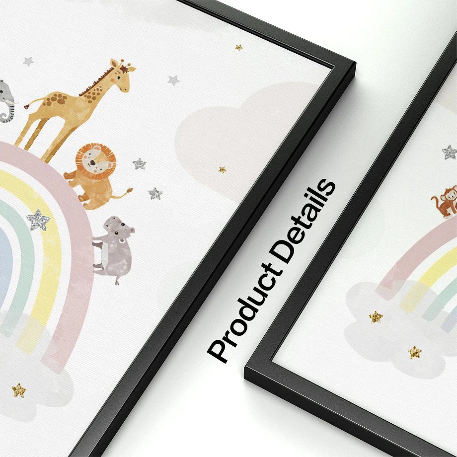 Giraffe Elephant Hot Balloon S - огляд і ціна Baby Nursery Posters