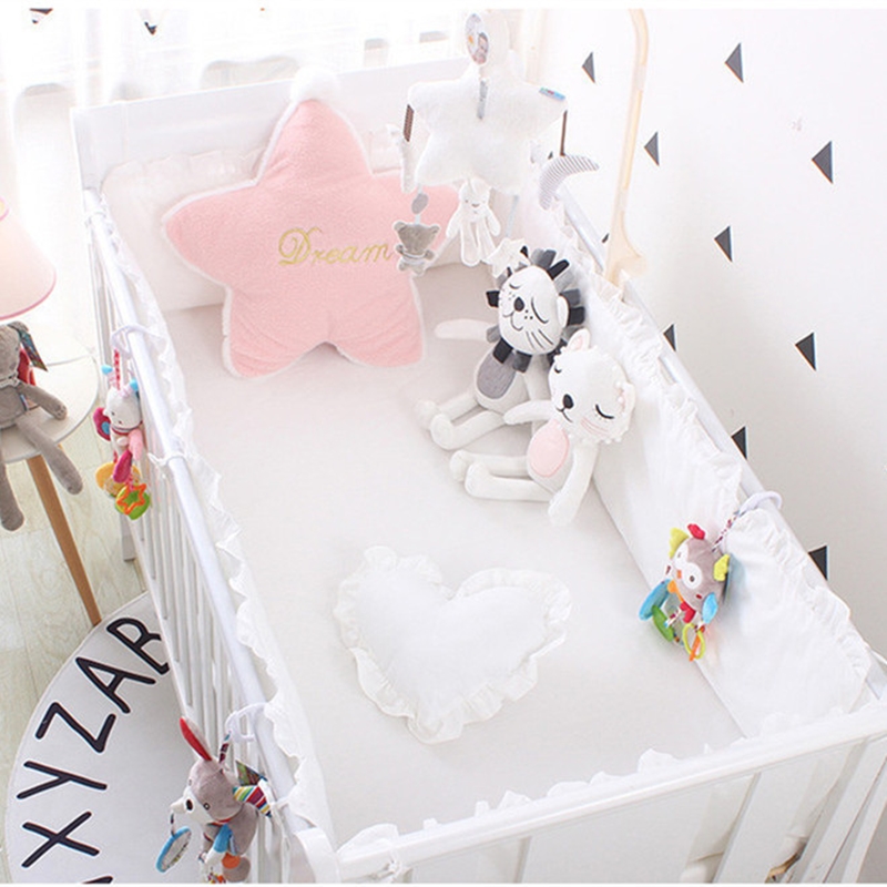5pcs Solid Baby Bedding Set Be - огляд і ціна Baby Nursery Sale