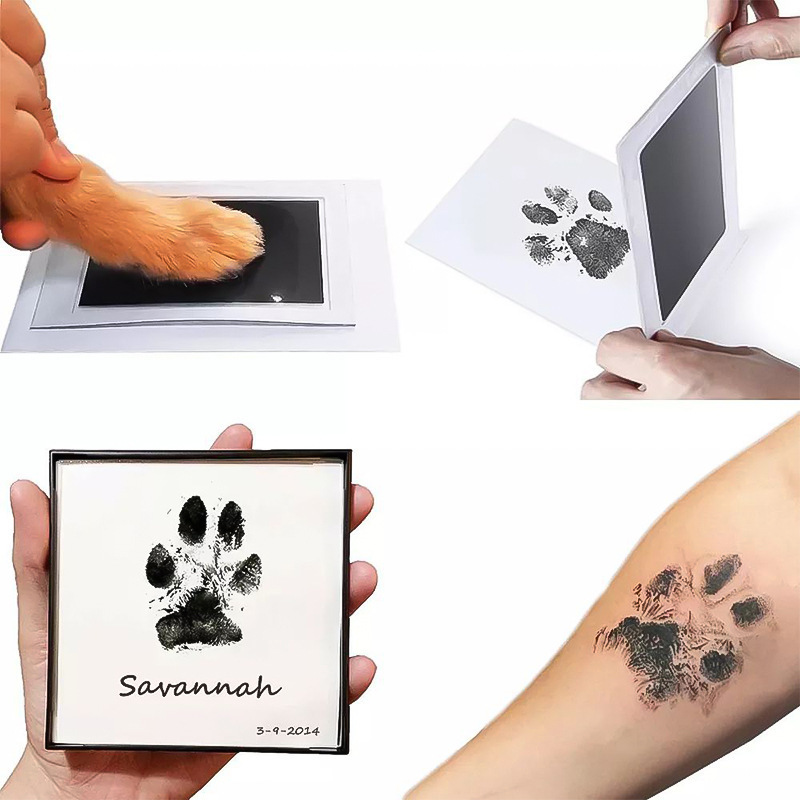 Pet Dog Cat Paw Print Ink Set  - огляд і ціна Footprint Ink Kit