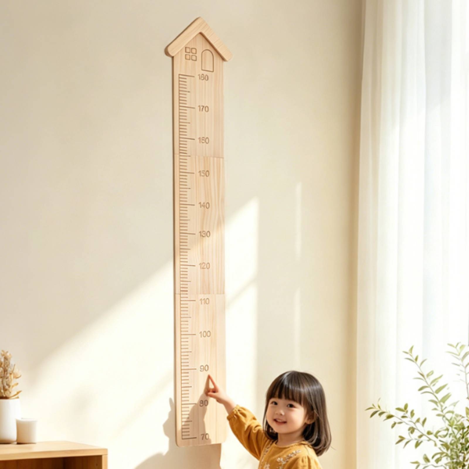 Wooden Growth Chart House-Shap - огляд і ціна Growth Chart Ruler