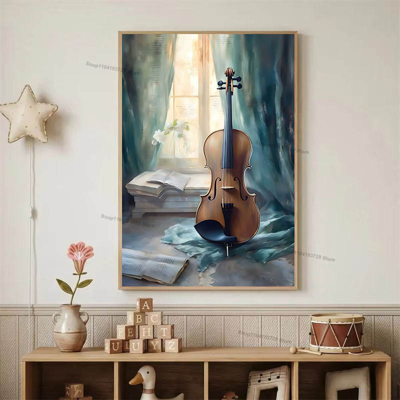 Watercolor Ballet Girl Shoes C - огляд і ціна Baby Nursery Posters