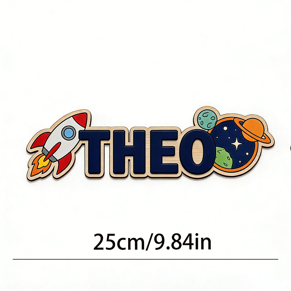 Personalized Space Rocket Name - огляд і ціна Baby Nursery Name Sign