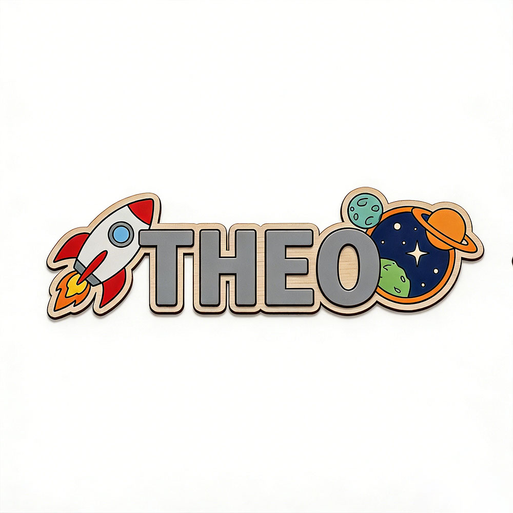 Personalized Space Rocket Name - огляд і ціна Baby Nursery Name Sign