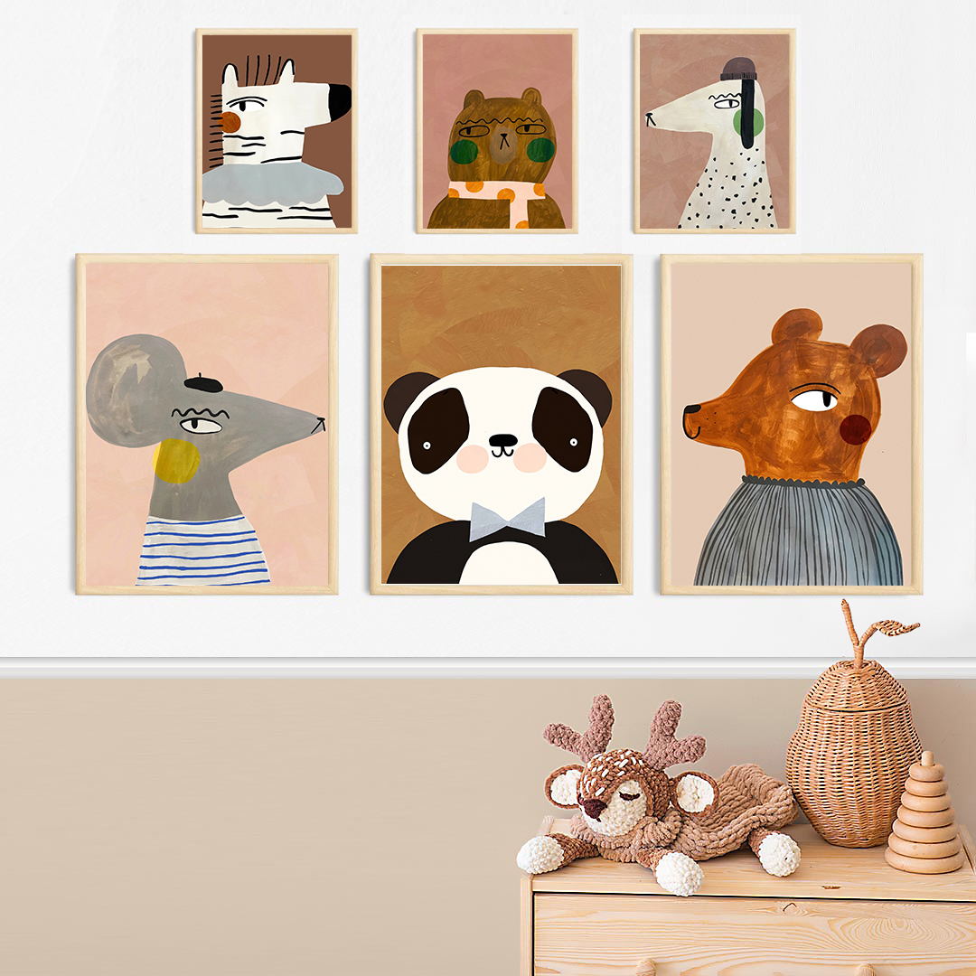 Cute Mouse Zebra Rabbit Bear D - огляд і ціна Baby Zebra Nursery
