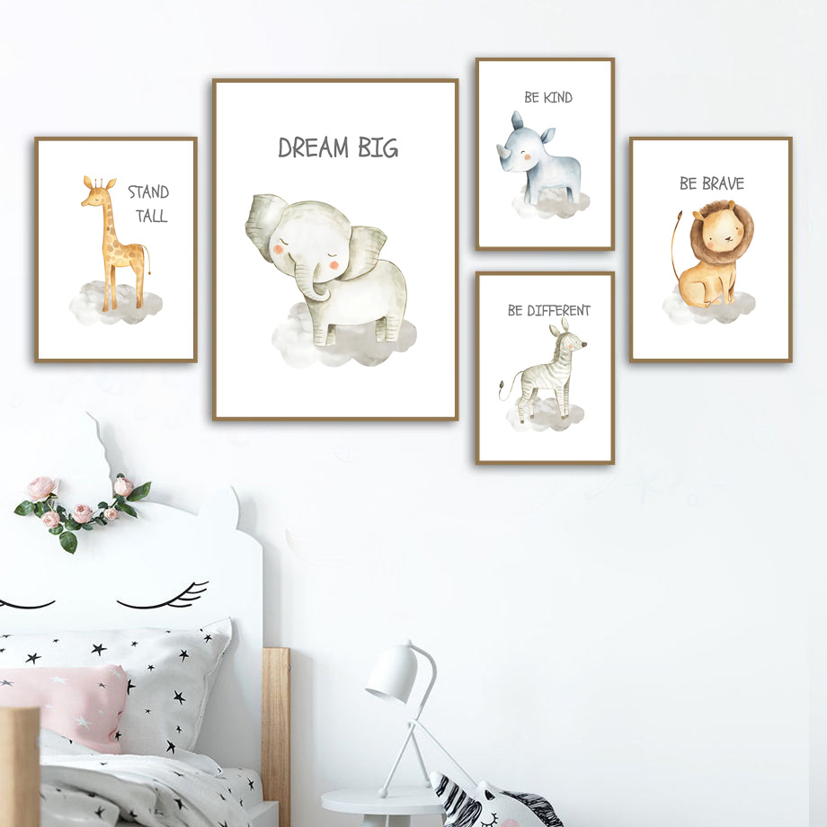 Nursery Wall Art Canvas Painti - огляд і ціна Baby Zebra Nursery