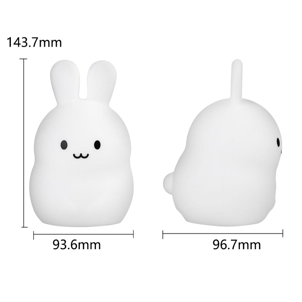 Touch Sensor Rabbit Night Ligh - огляд і ціна Baby Nursery Lamp