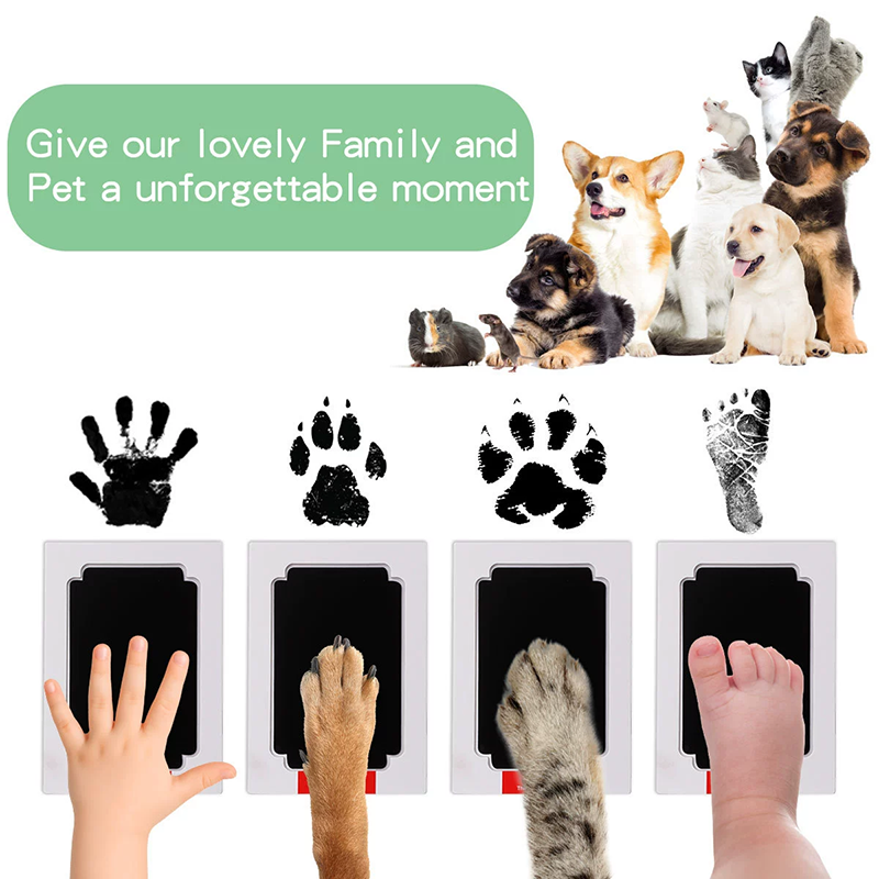 Non Toxic Baby Hand Footprint  - огляд і ціна Footprint Ink Kit