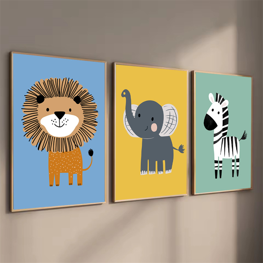 Cartoon Animal Lion Zebra Elep - огляд і ціна Baby Zebra Nursery