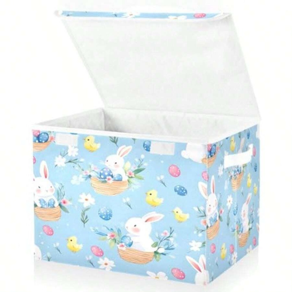 Easter Bunny Egg Pattern Stora - огляд і ціна Storage Basket Fabric