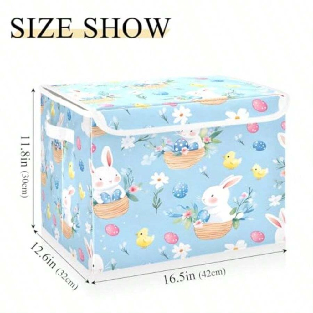 Easter Bunny Egg Pattern Stora - огляд і ціна Storage Basket Fabric
