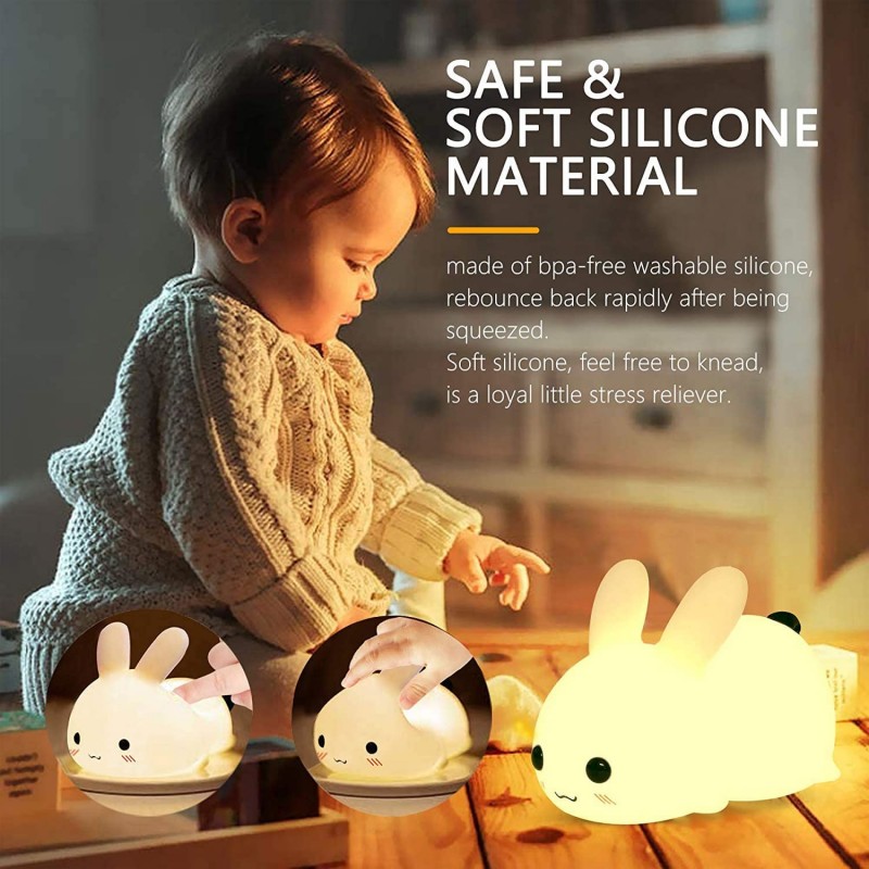 LED Rabbit Night Light Remote  - огляд і ціна Baby Nursery Lamp