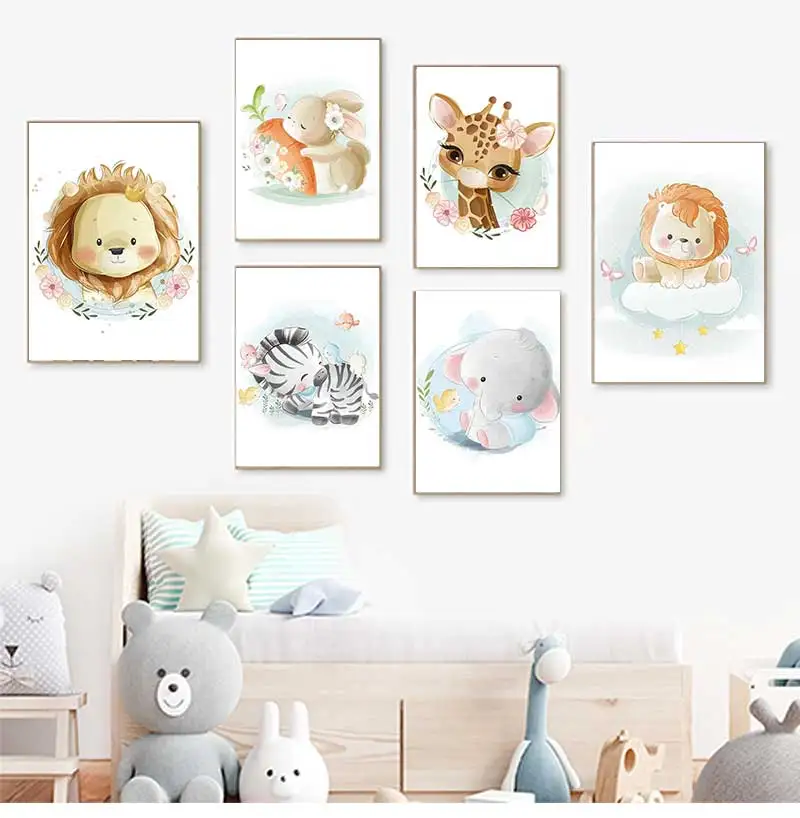 Cute Giraffe Lion Fox Rabbit Z - огляд і ціна Baby Zebra Nursery