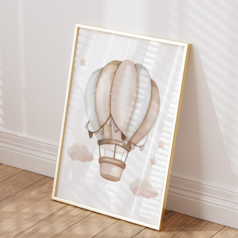Cute Elephant Hot Balloon Moon - огляд і ціна Baby Nursery Posters