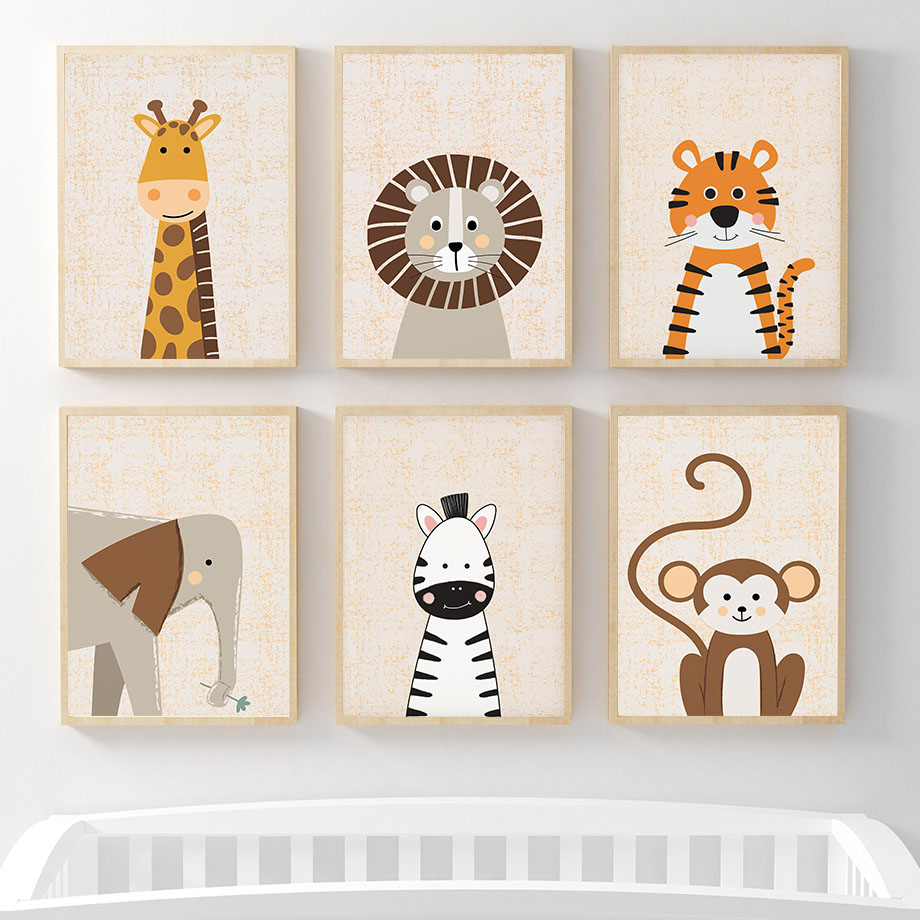 Lion Giraffe Elephant Zebra Mo - огляд і ціна Baby Zebra Nursery