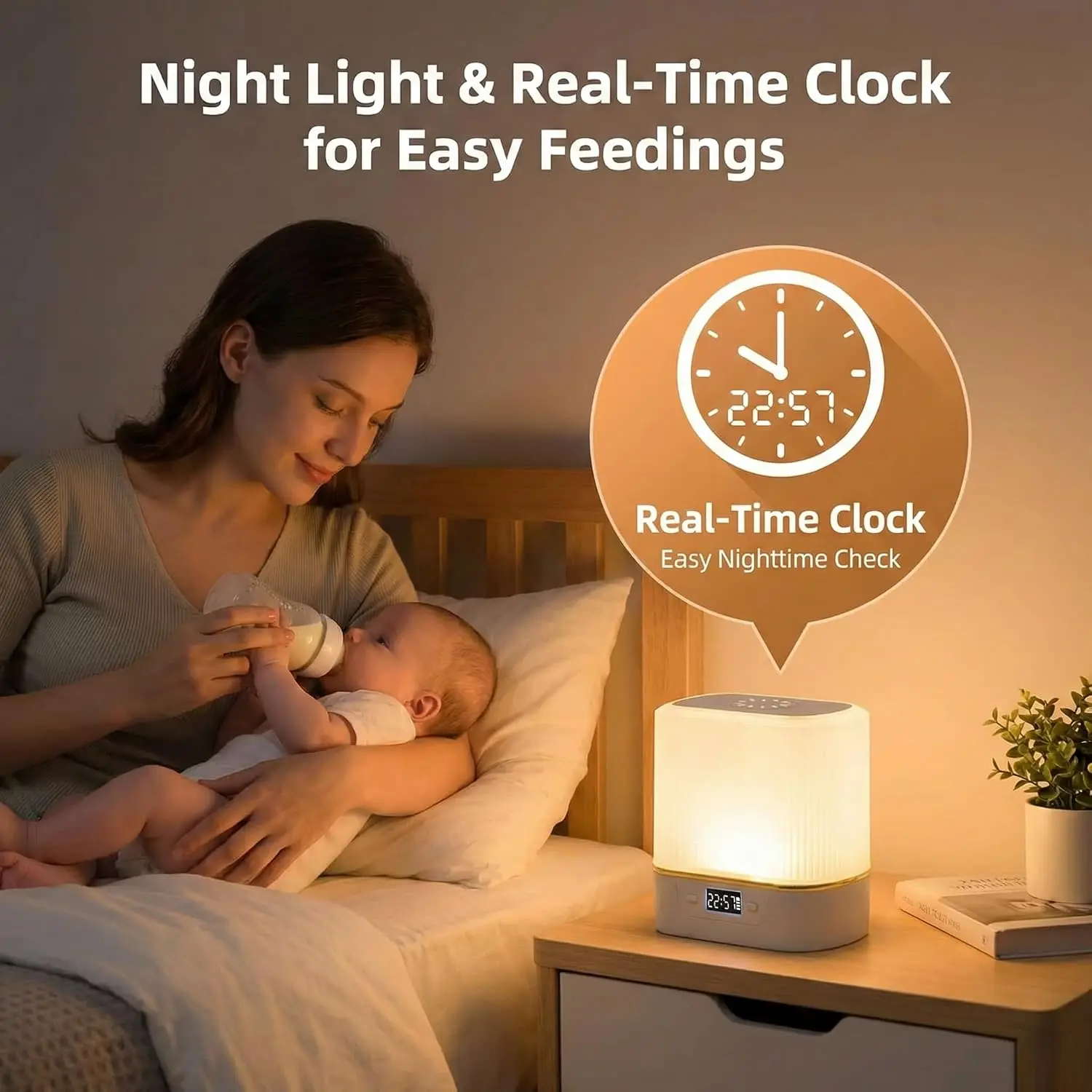 LED Night Light Bedside Lamp,T - огляд і ціна Baby Nursery Lamp