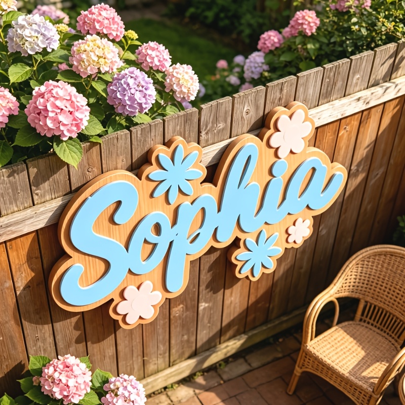 Personalized Floral Themed Nam - огляд і ціна Baby Nursery Name Sign