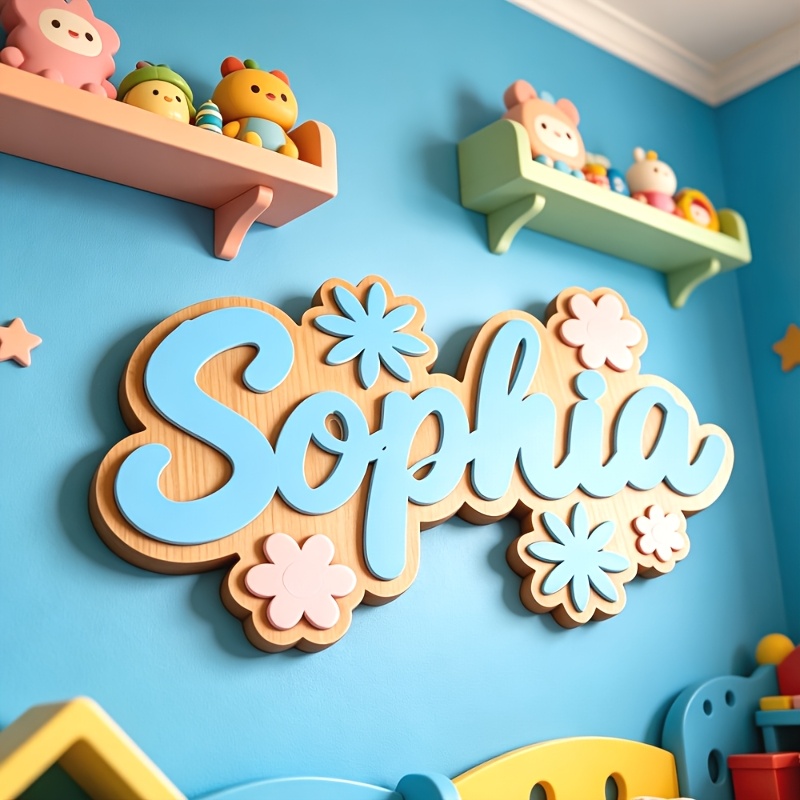 Personalized Floral Themed Nam - огляд і ціна Baby Nursery Name Sign