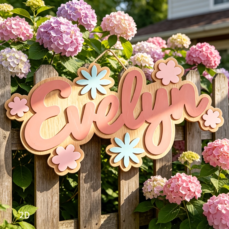Personalized Floral Themed Nam - огляд і ціна Baby Nursery Name Sign