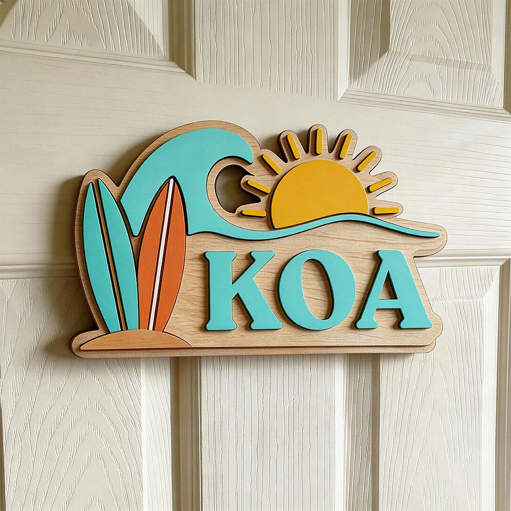 Custom Beach Wave Surfboard Su - огляд і ціна Baby Nursery Name Sign