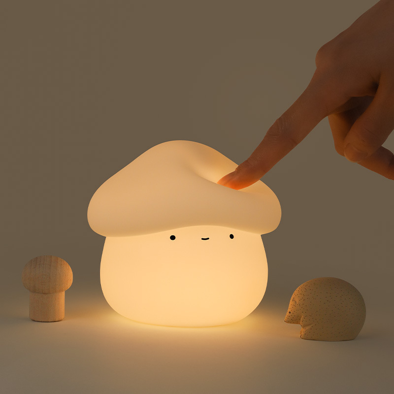 1Pcs Mushroom Head Silicone Ni - огляд і ціна Baby Nursery Lamp