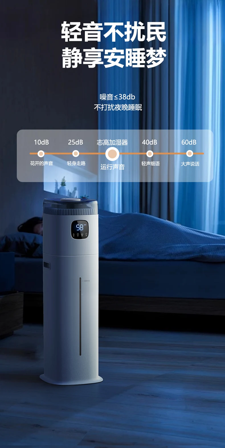 220V Chigo Floor Humidifier Sm - огляд і ціна Baby Nursery Air Purifier