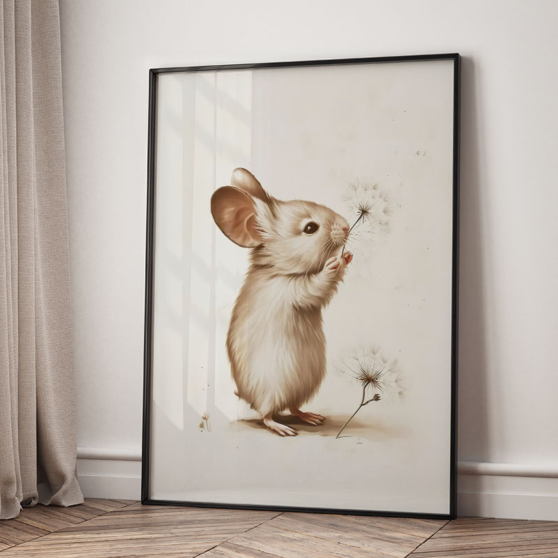 Bear Rabbit Fox Deer Squirrel  - огляд і ціна Baby Nursery Posters