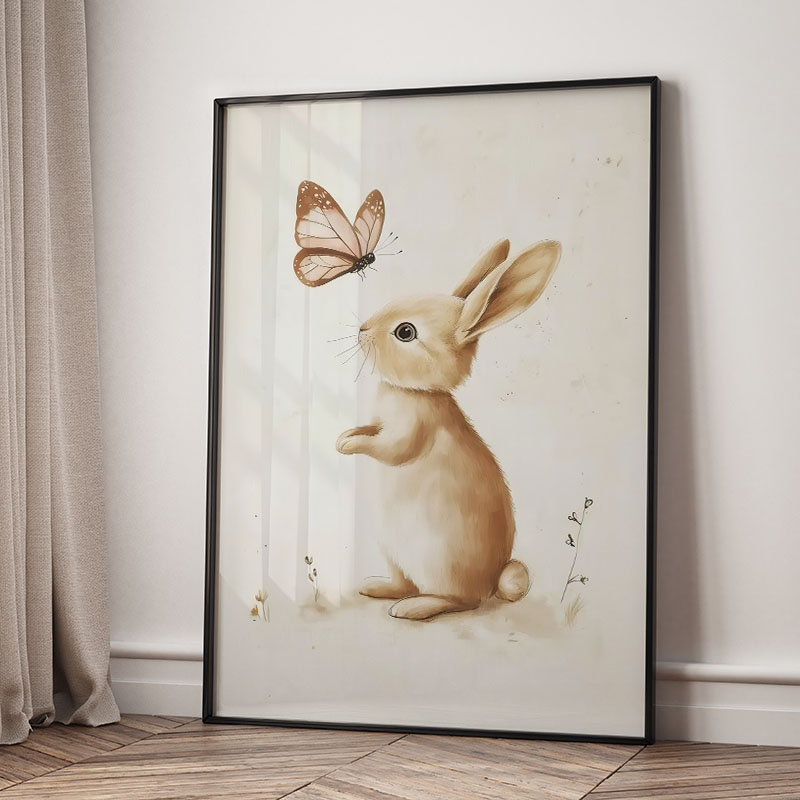 Bear Rabbit Fox Deer Squirrel  - огляд і ціна Baby Nursery Posters