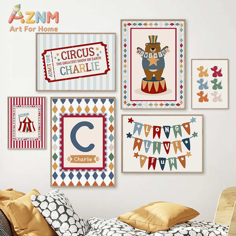 Circus Bear Magician Dog Quote - огляд і ціна Baby Nursery Posters