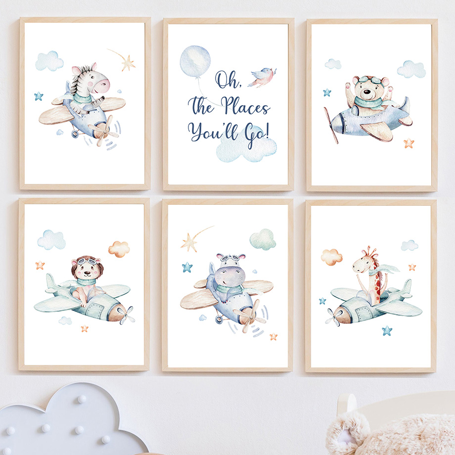 Zebra Giraffe Lion Bear Airpla - огляд і ціна Baby Zebra Nursery
