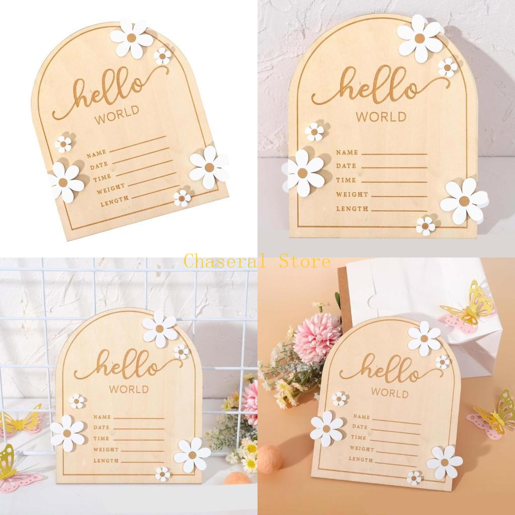 E7CE Hello Wooden Baby Name Si - огляд і ціна Baby Nursery Name Sign
