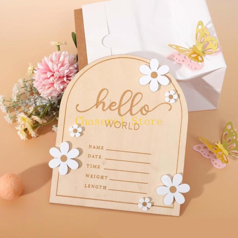 E7CE Hello Wooden Baby Name Si - огляд і ціна Baby Nursery Name Sign
