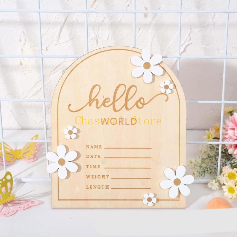 E7CE Hello Wooden Baby Name Si - огляд і ціна Baby Nursery Name Sign