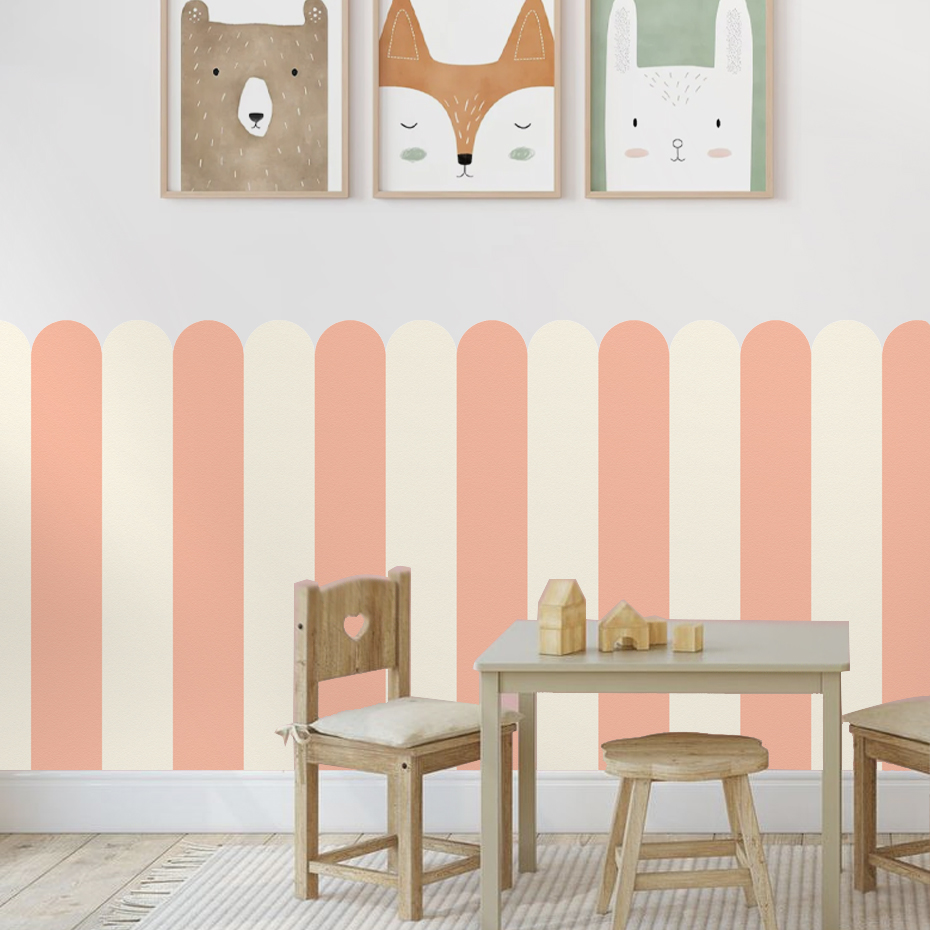 Multicolor Vertical Striped Ar - огляд і ціна Baby Nursery Wall