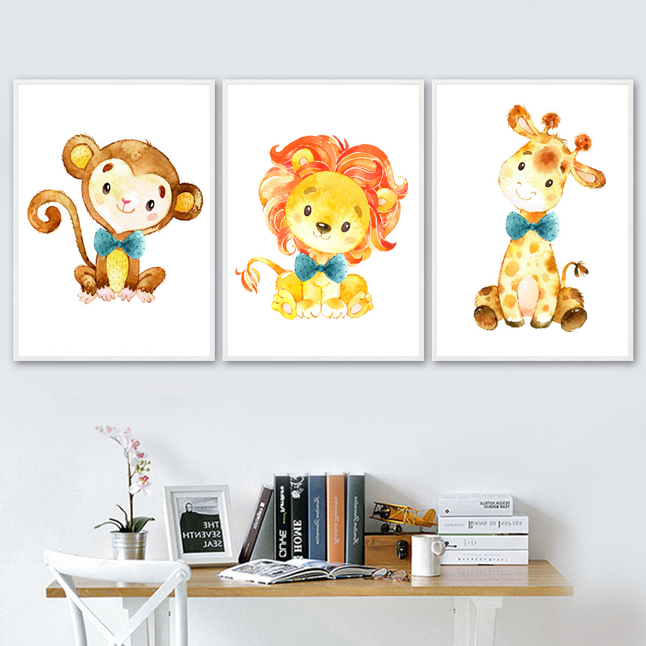 Wall Art Canvas Painting Carto - огляд і ціна Baby Zebra Nursery