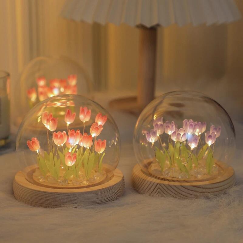 Artificial Tulip Flower Night  - огляд і ціна Baby Nursery Lamp