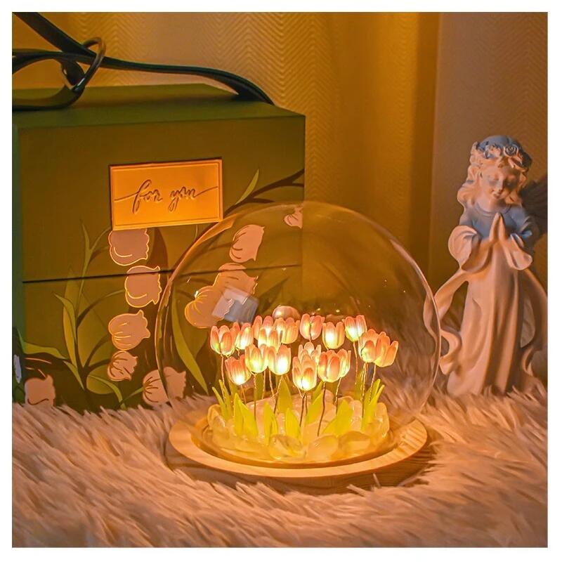 Artificial Tulip Flower Night  - огляд і ціна Baby Nursery Lamp