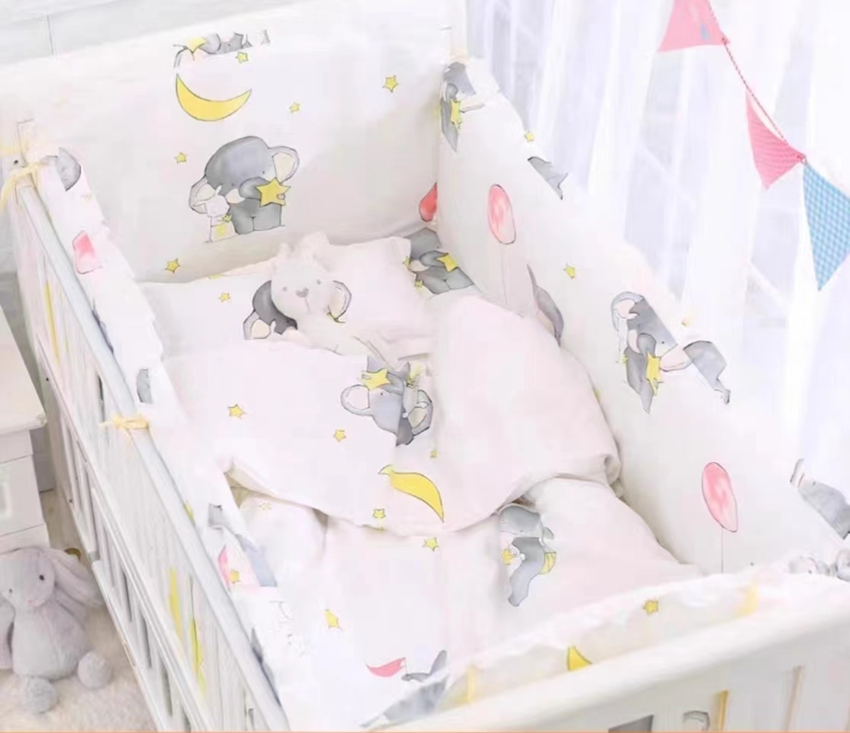 6Pcs Cotton Standard Size Crib - огляд і ціна Baby Nursery Sale
